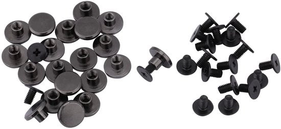 Viti a schermo 20 pezzi - viti a schermo in ottone - nero - 5mm - materiale resistente - viti a schermo