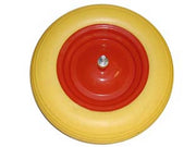 1pz ruota per carriola pu piena perno mm.12x260 - perno mm.12x260, interasse mm cod:ferx.fer244787