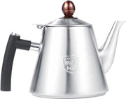 Casseruola a Vapore 1.2L Manico a Silicone Resistente al Calore con Spazzola e Luce per Te e Caffè.