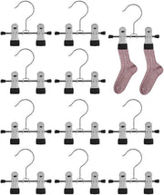 Hanger multifunzionale a 10 pezzi - Antiscivolo - Applicazione per pantaloni - Acciaio inossidabile - Disegno girevole