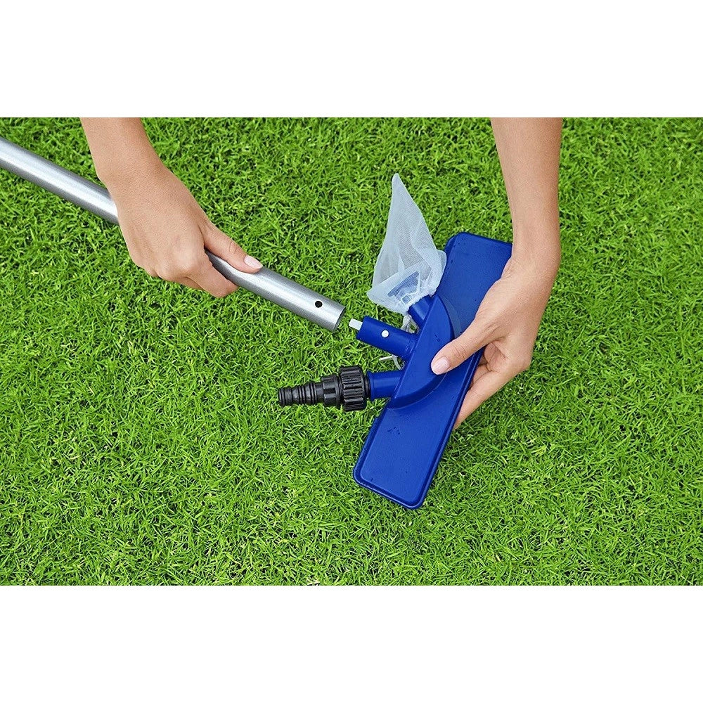 Trade Shop - Kit Pulizia Standard 203cm Per Manutenzione Piscine Fino A Diametro 366 Cm 58013 -