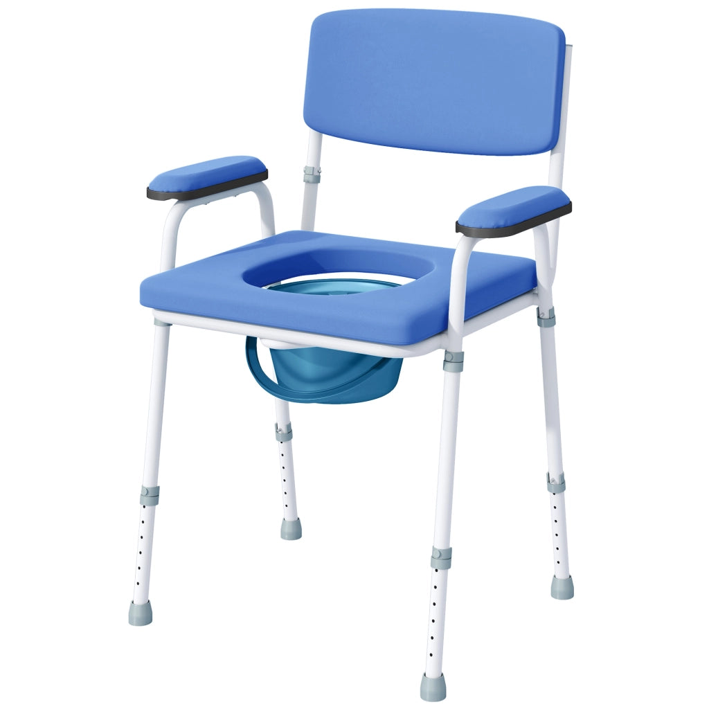 Poltrona reclinabile massaggiante elettrica con alzapersona ¨C zephmum ¨C blu