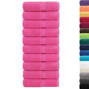 vidaXL Asciugamani Premium SOLUND 10 pz Rosa 30x30 cm 600 g/m²