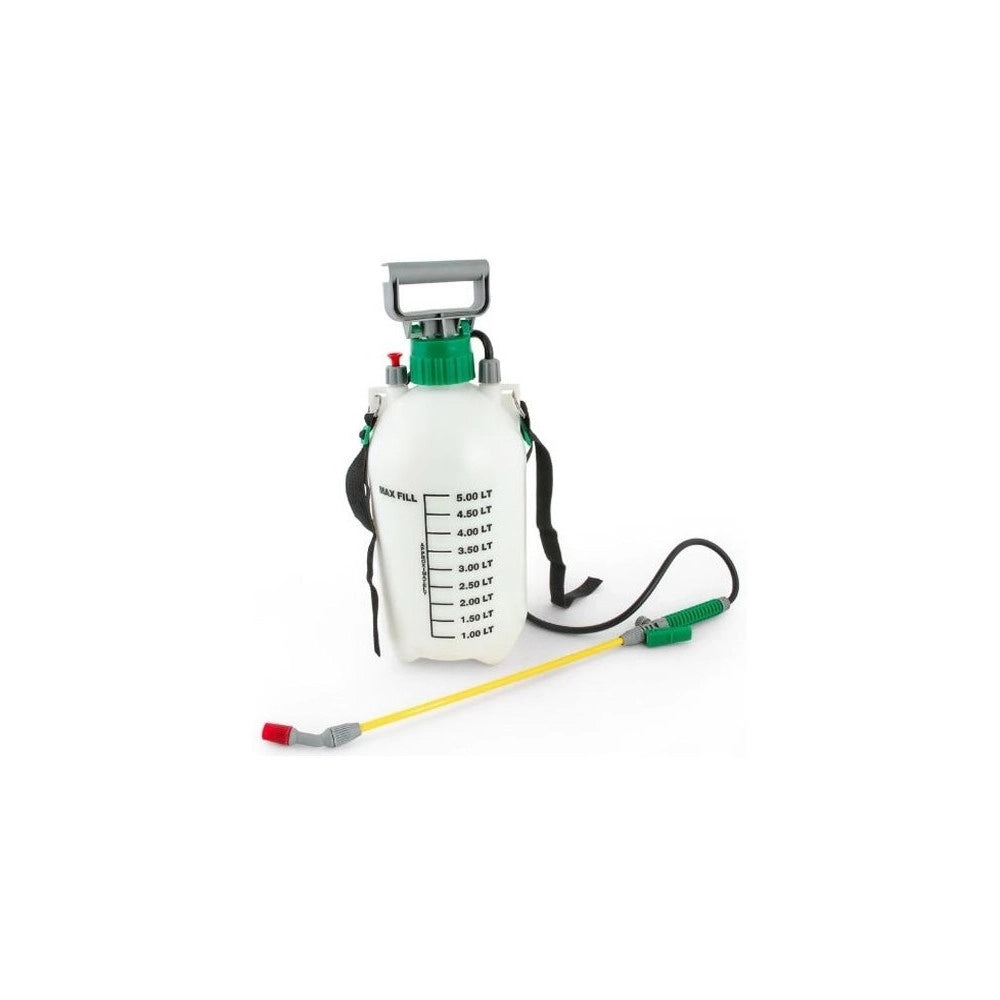 Trade Shop - Spruzzatore A Pressione Vaporizzatore Spruzzino Nebulizzatore 5 Lt Fascia Spalla -