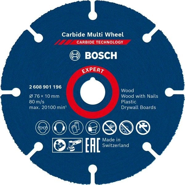 DISCO MULTIMATERIALE D.76mm PER MINISMERIGLIATRICI - 2608901196