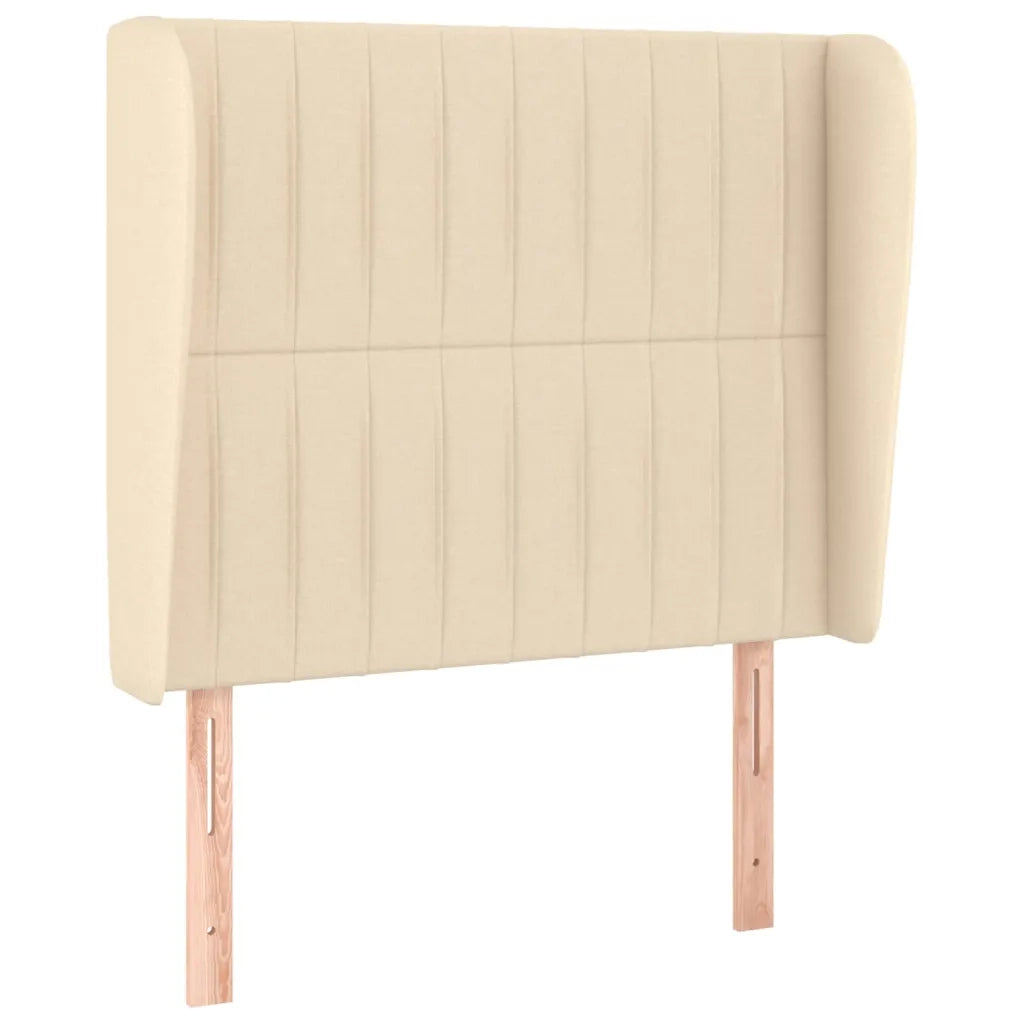 Giroletto a Molle con Materasso Crema 90x190 cm in Tessuto
