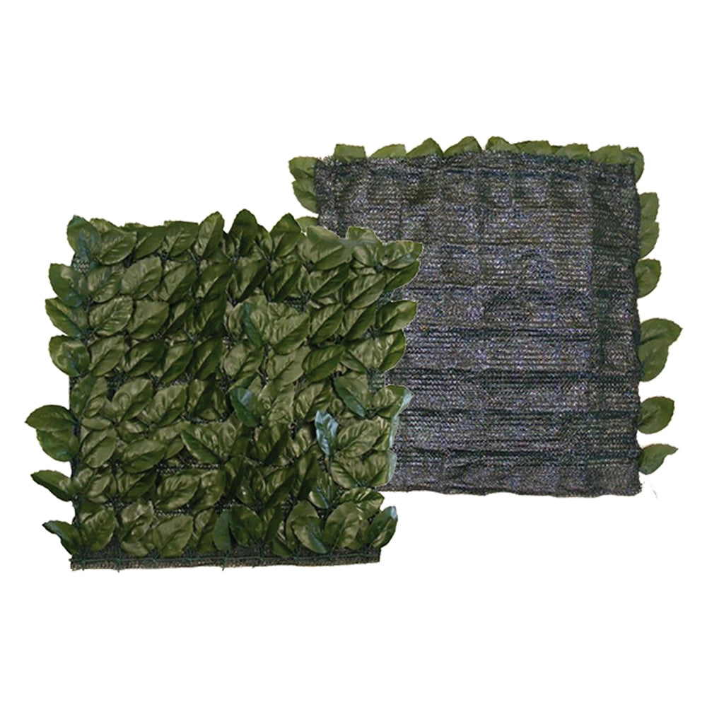 SIEPE ARTIFICIALE 'FOGLIE DI LAURO CON RETE' mt 1 x 3  - LIF