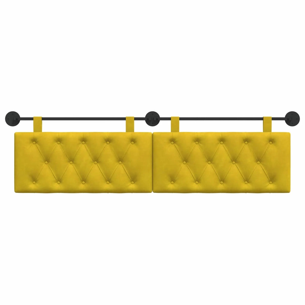Testiera sospesa Con luce LED Giallo Velluto 42032199