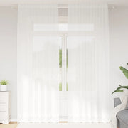 vidaXL Tende con tende Bianco 150 x 280 cm Poliestere