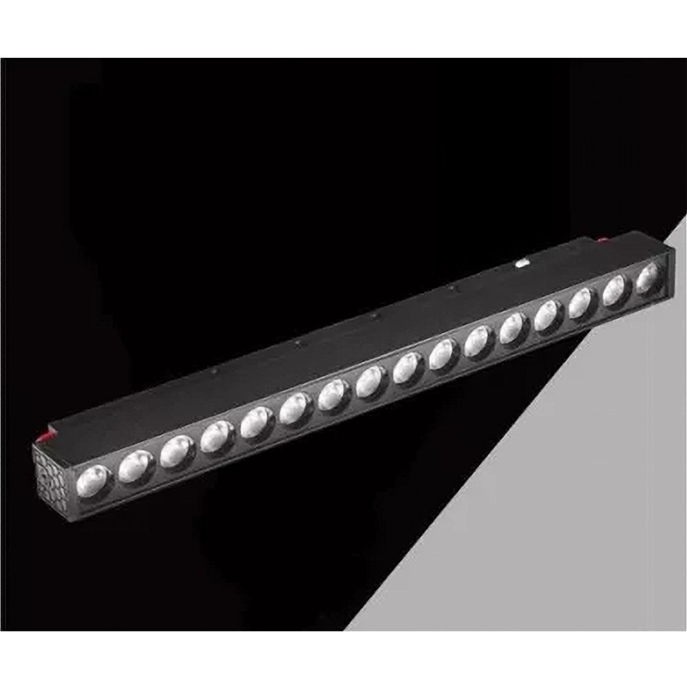 Trade Shop - Faretto Barra Led 18w Magnetico Per Binario Monofase 48v Luce 4000k 3000k Fr-18w -