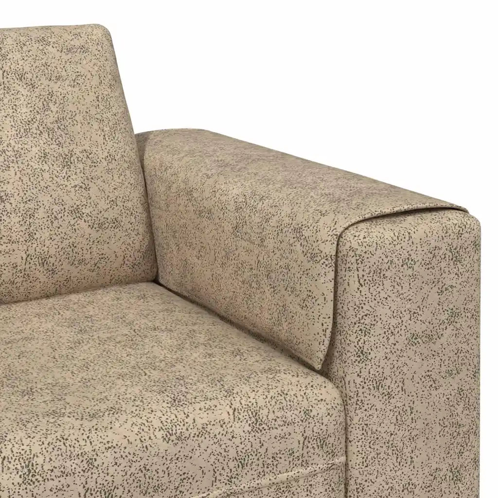 Set di divani 3 pcs Grigio chiaro Pelle scamosciata sintetica