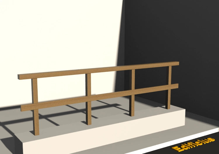 PALO QUADRO IN LEGNO cm 7x7x160h