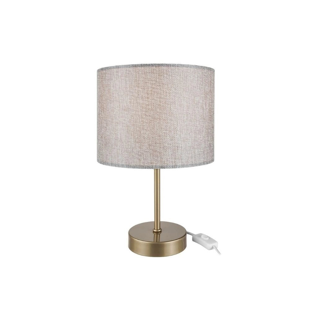 Lampada da tavolo con paralume cilindrico sabbia Flora ASZ1496