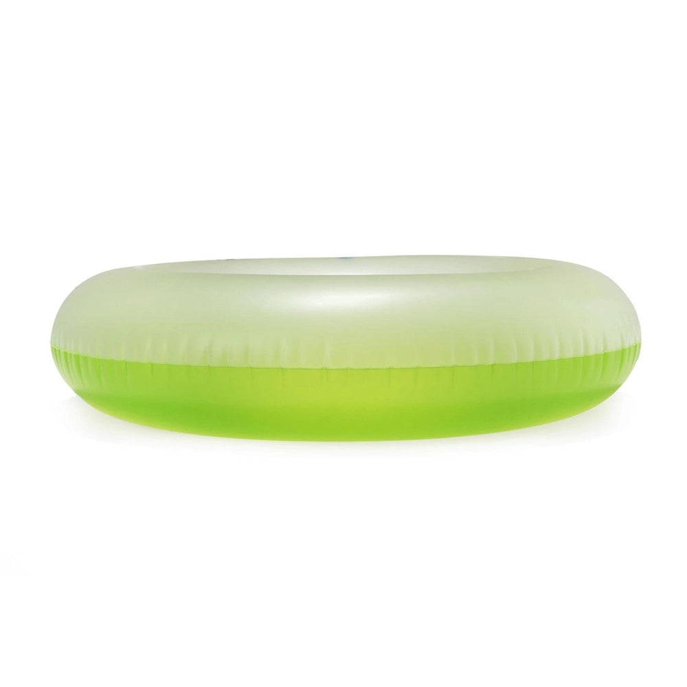 Trade Shop - Salvagente Ciambella Gonfiabile Per Bambini Trasparente Neon Satinato ø 91 Cm 36025 -