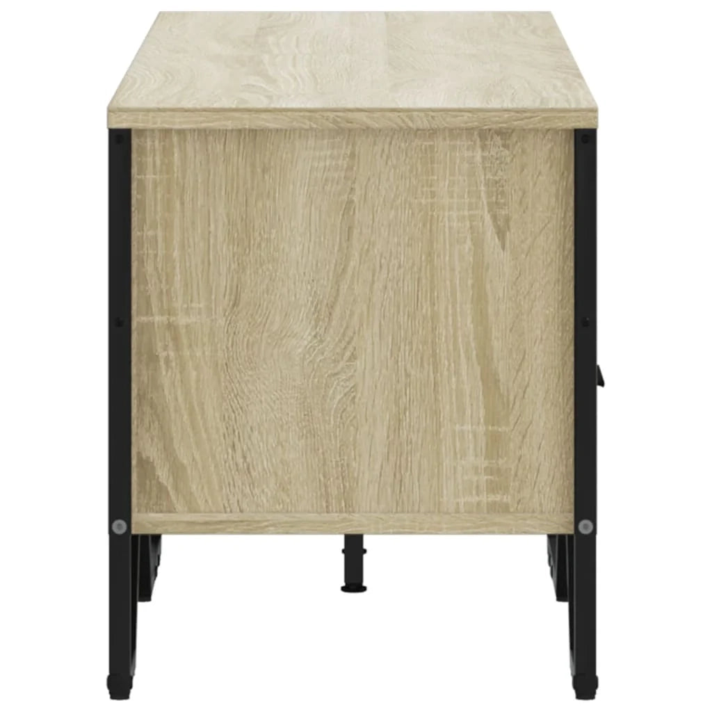 Mobile TV multimediale mensola TV credenza mobile TV sala da pranzo soggiorno camera da letto rovere Sonoma 122 x 34 x 41 cm legno ingegnerizzato marrone 02_0027471