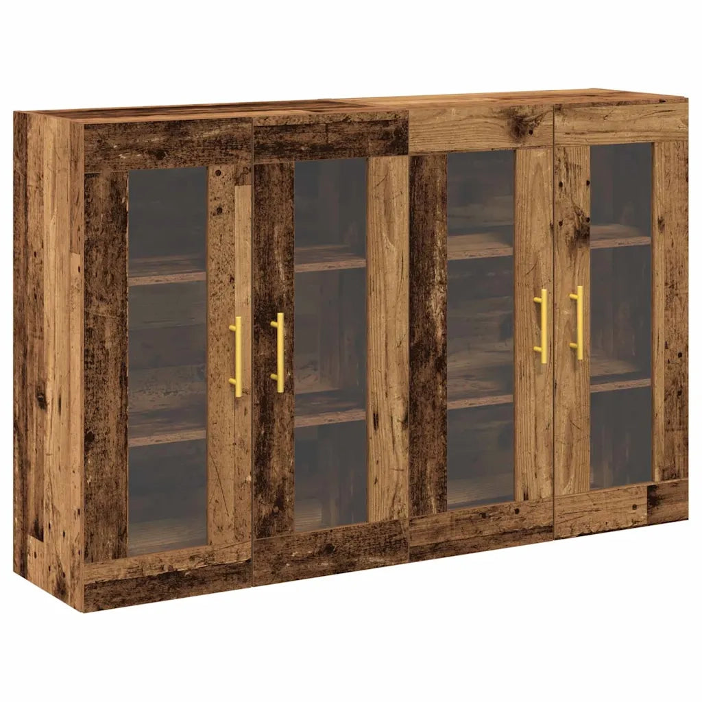 Armadi da Parete 2 pz Legno vecchio 69,5 x 34 x 90 cm CFW1624231
