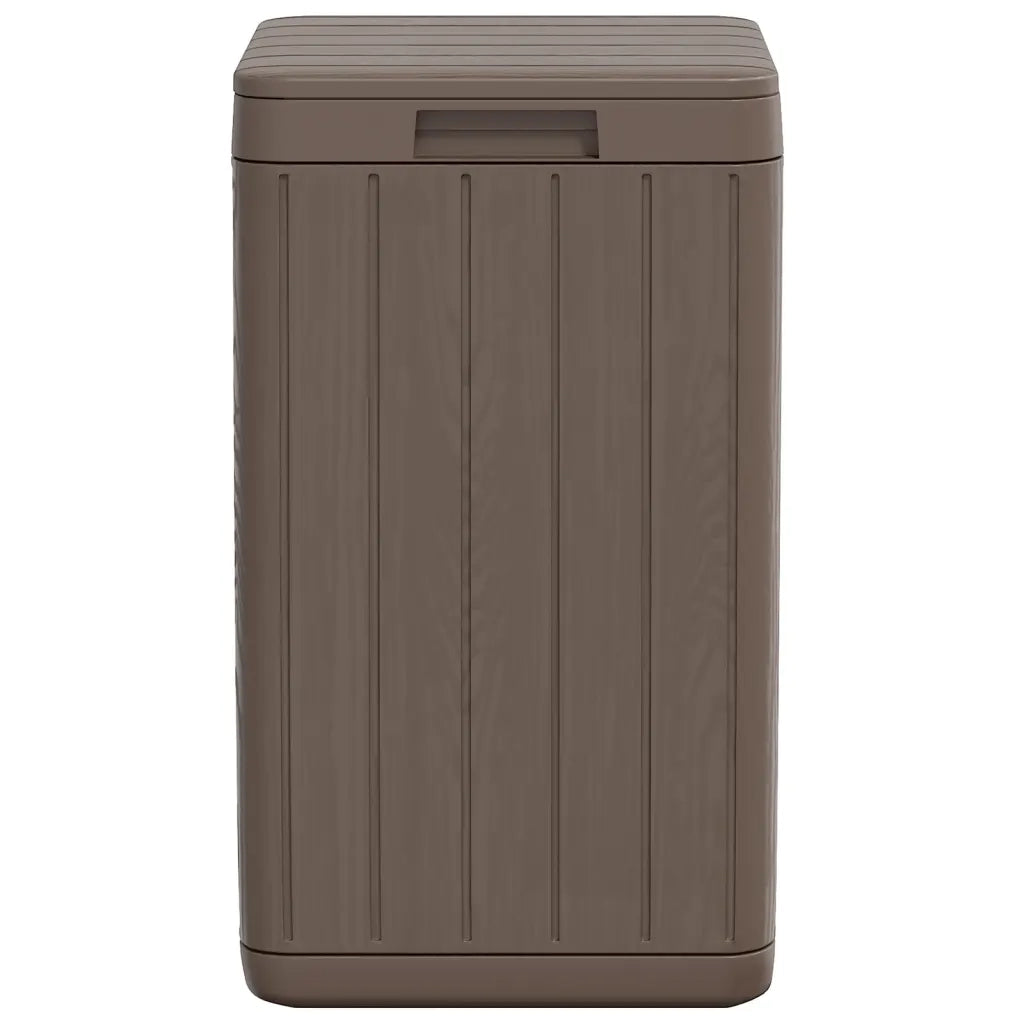Cestino per Rifiuti da Esterno Marrone 38x38x65 cm in PP CFW7316035