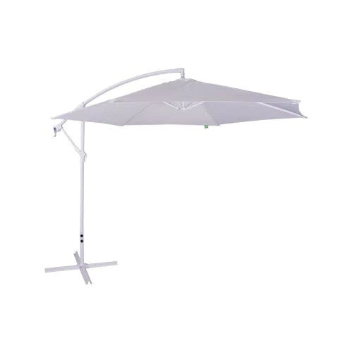 Ombrellone palo laterale 3mt in metallo colore bianco