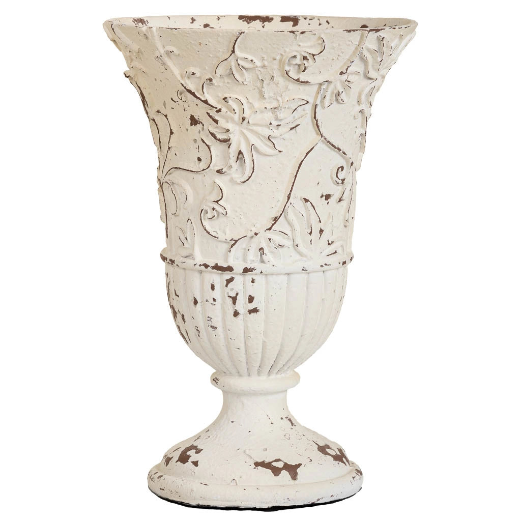 Vaso in magnesio bianco 18x18x27h