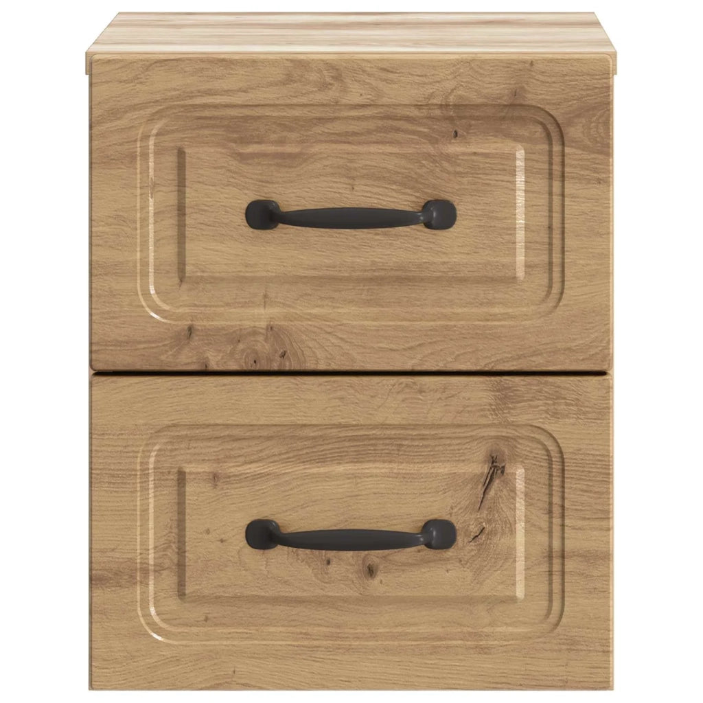 Mobiletto da notte a muro Rovere Artigianale 34,5 x 33 x 40 cm 899333