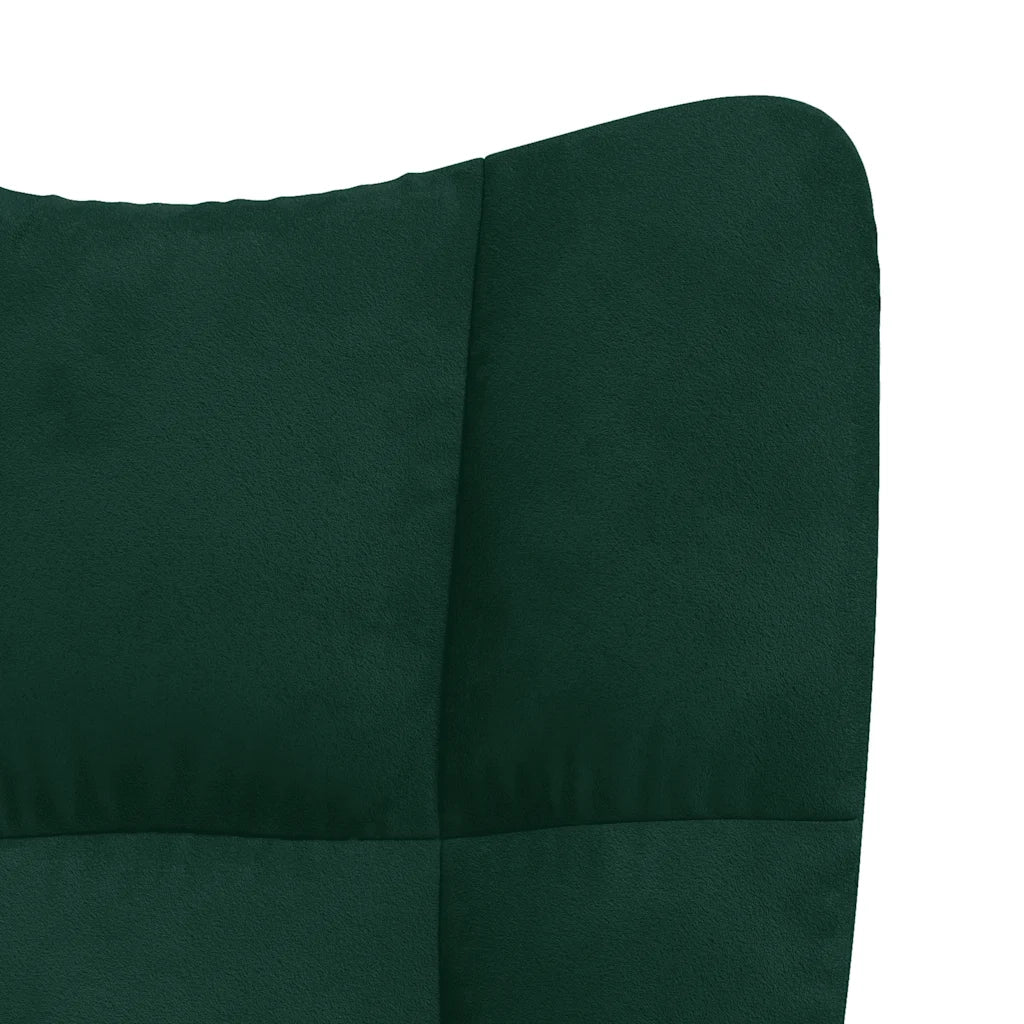 Poltrona | Sedia Relax Verde Scuro in Velluto