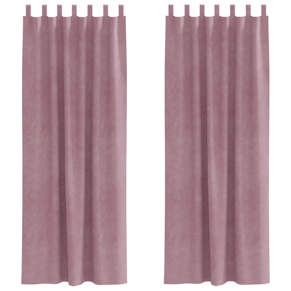 Tende oscuranti 2 pcs Rosa scuro 140 x 245 cm Velluto 4107251