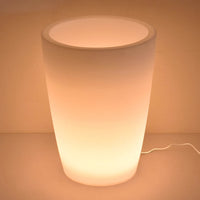 Vaso Luminoso da Giardino a LED Ø40 cm in Resina 5W Cypress Bianco Caldo