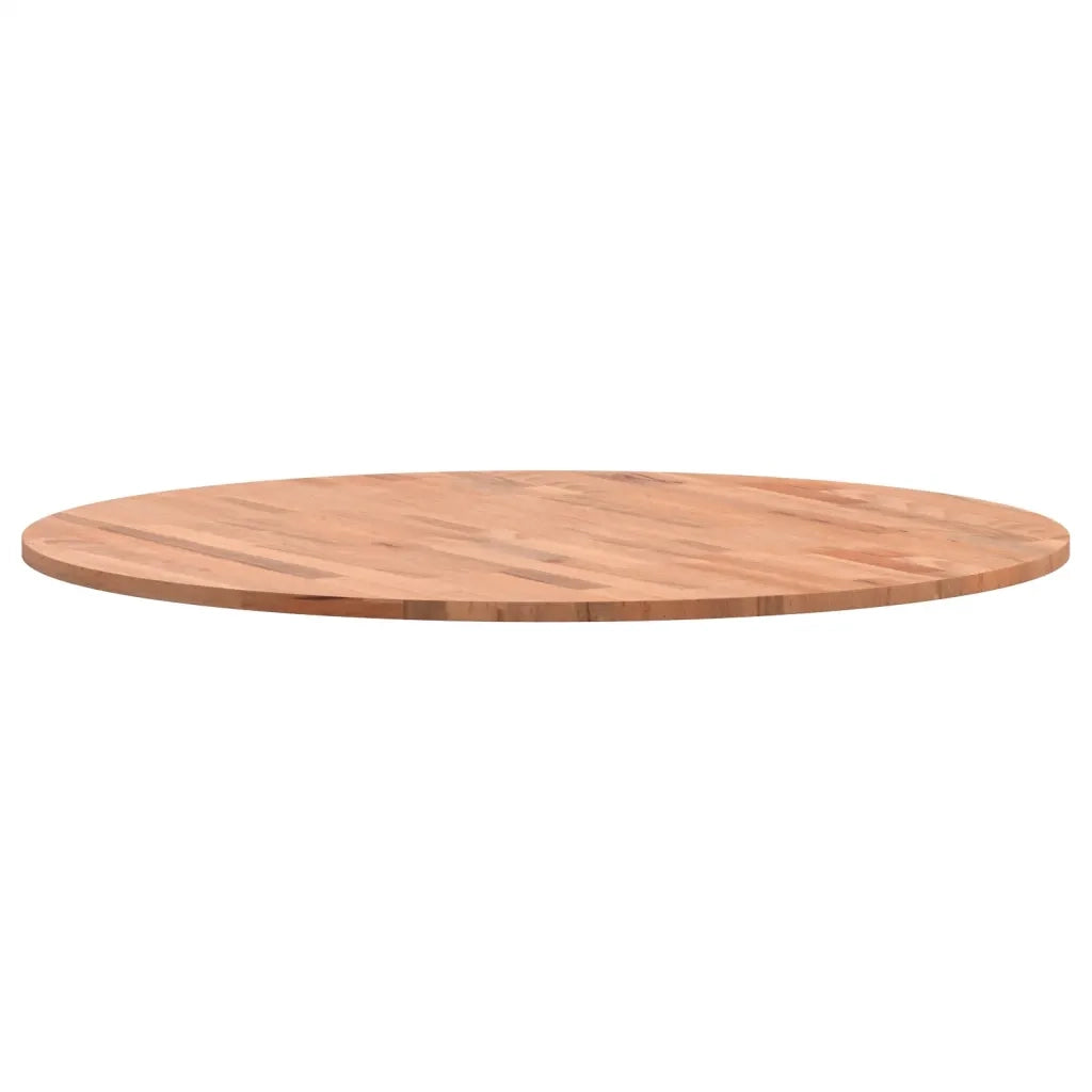 Piano per Tavolo | Superficie Tavolo | Piano Scrivania ?80x1,5 cm Rotondo in Legno Massello di Faggio