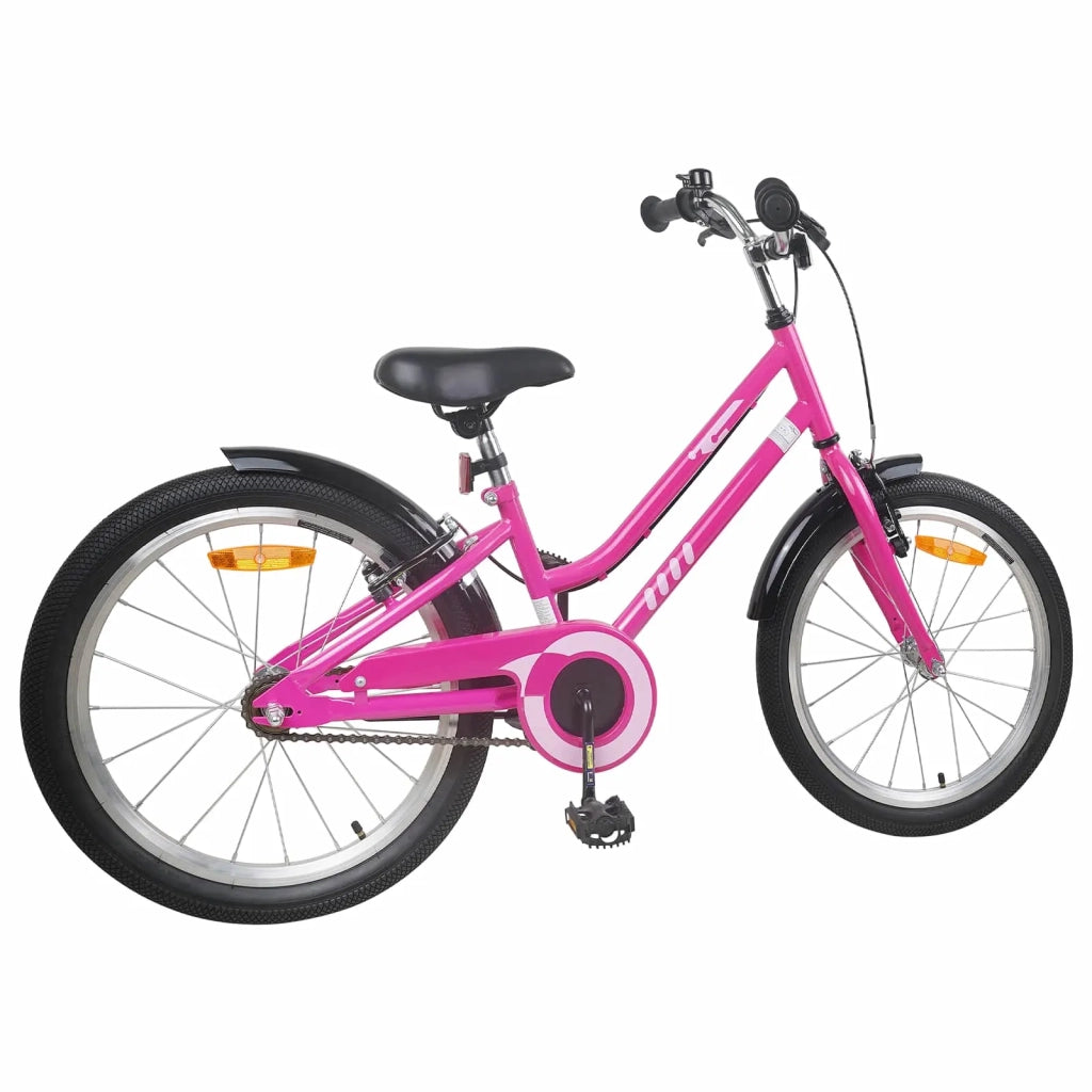 Bicicletta per Bambini 24 Pollici per 8-12 anni Nero Rosa