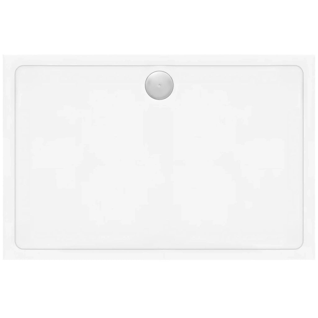 Piatto Doccia Acrilico Rea Savoy White 80x100 Copertura oro spazzolato