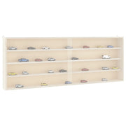 Teca da Collezione in Legno con Porte 100x8,5x37 cm