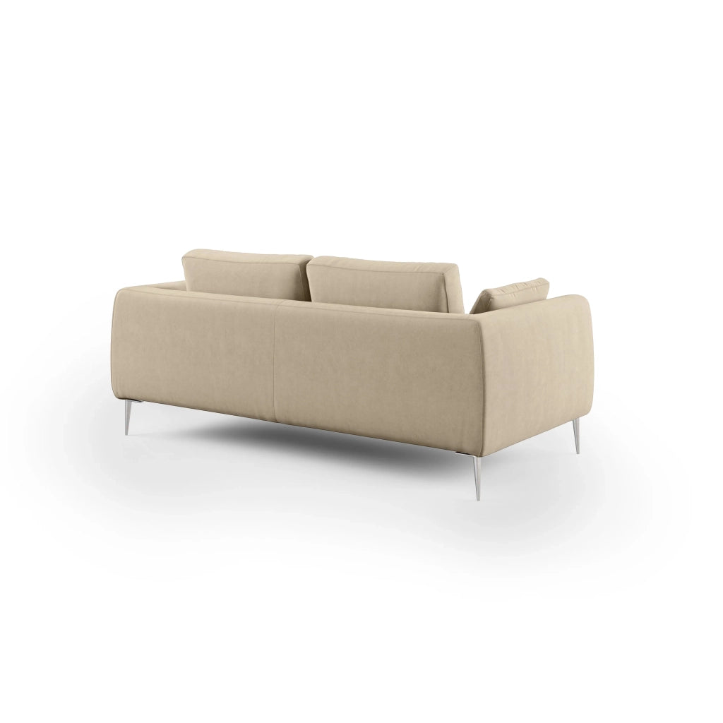 Plano Divano moderno in microfibra tecnica smacchiabile T11 176 cm tortora