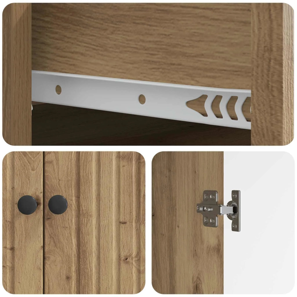 Credenza con cassetto Rovere Artigianale 66 x 34,5 x 90 cm 894184
