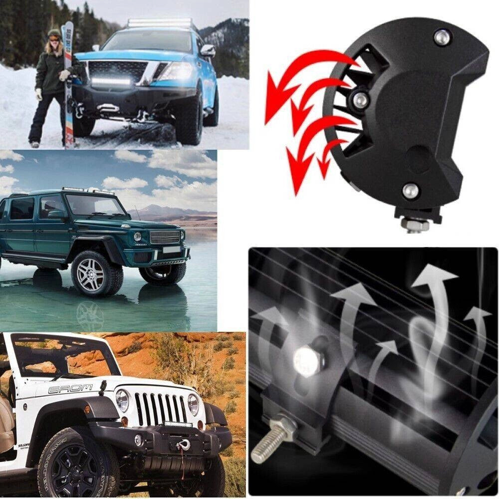 Trade Shop - Faro Barra Supplementare Profondita' Auto Fuoristrada 12v 24v 156 Led 540w 6500k -