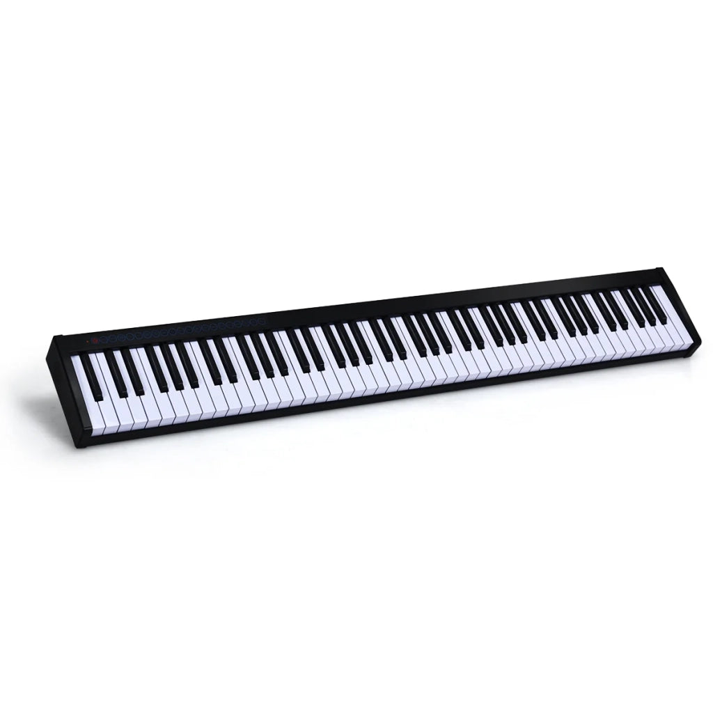 Tastiera numerica a 88 tasti 126,5 x 18 x 6,5 cm funzione Bluetooth regolazione dinamica stile moderno ABS nero 20_0020128