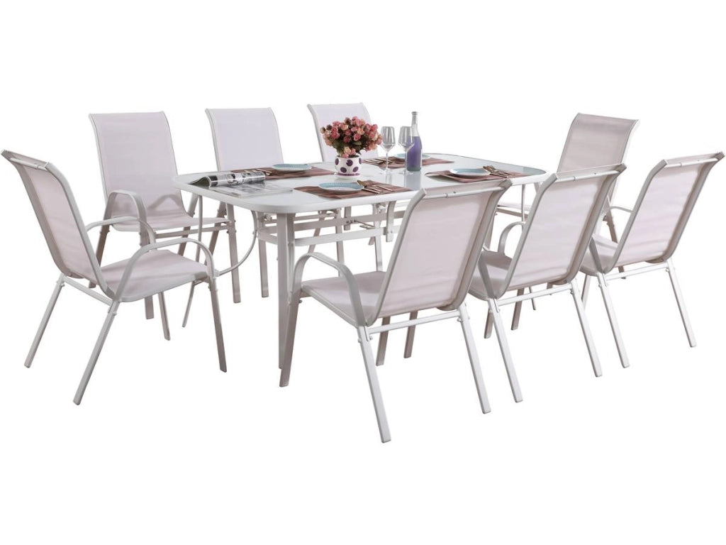 Salotto da giardino in textilene" Cordoba XL 180" - Phoenix -Ecru