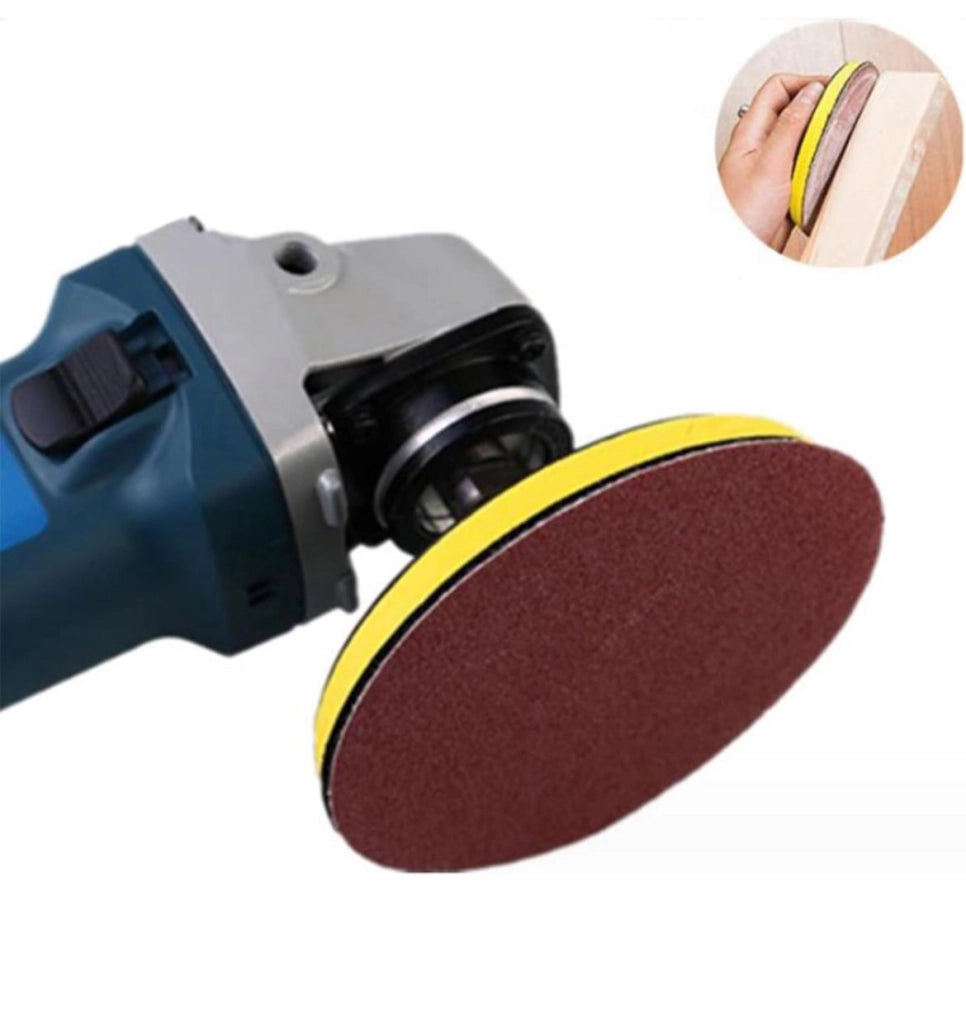 10 Dischi Abrasivi Carta Vetrata A Strappo 115mm grana 120 Disco Velcro 4.5"