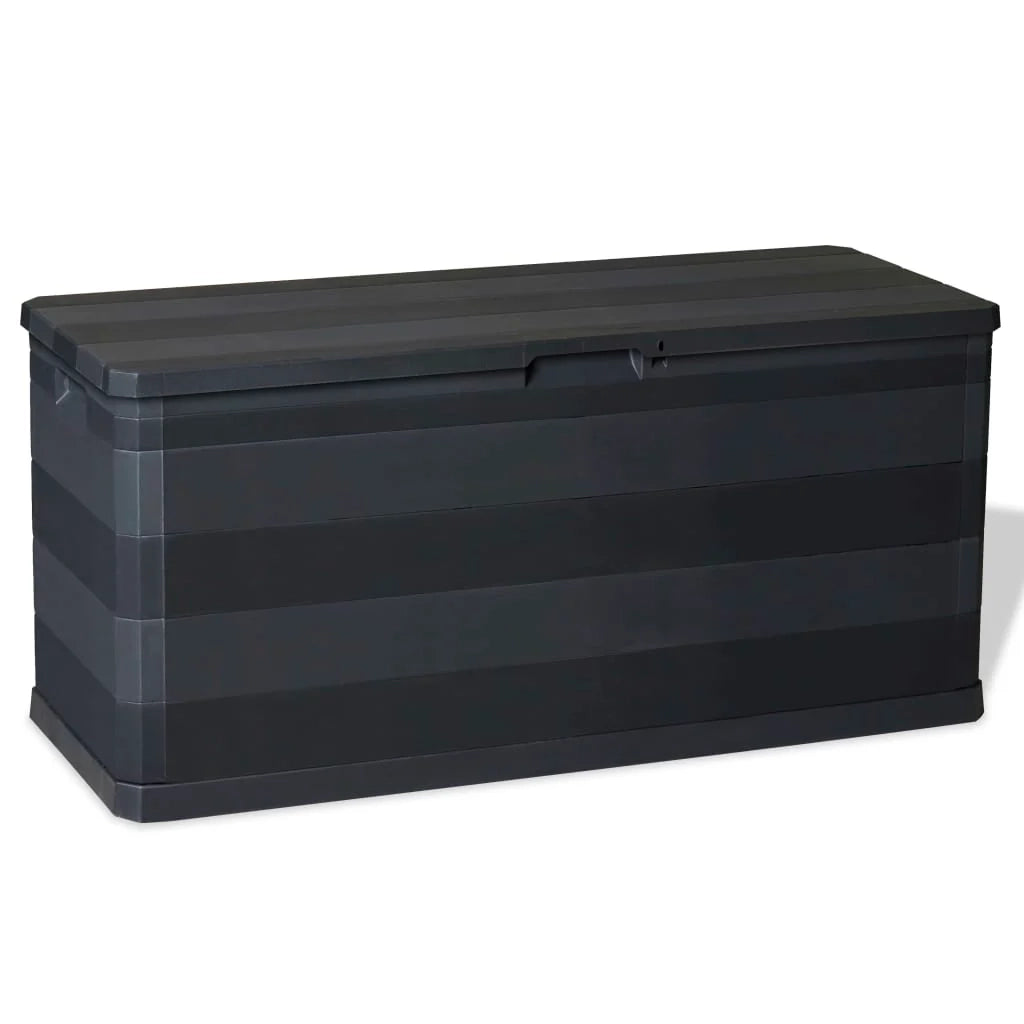 Contenitore da giardino 117 x 45 x 56 cm nero 02_0013108