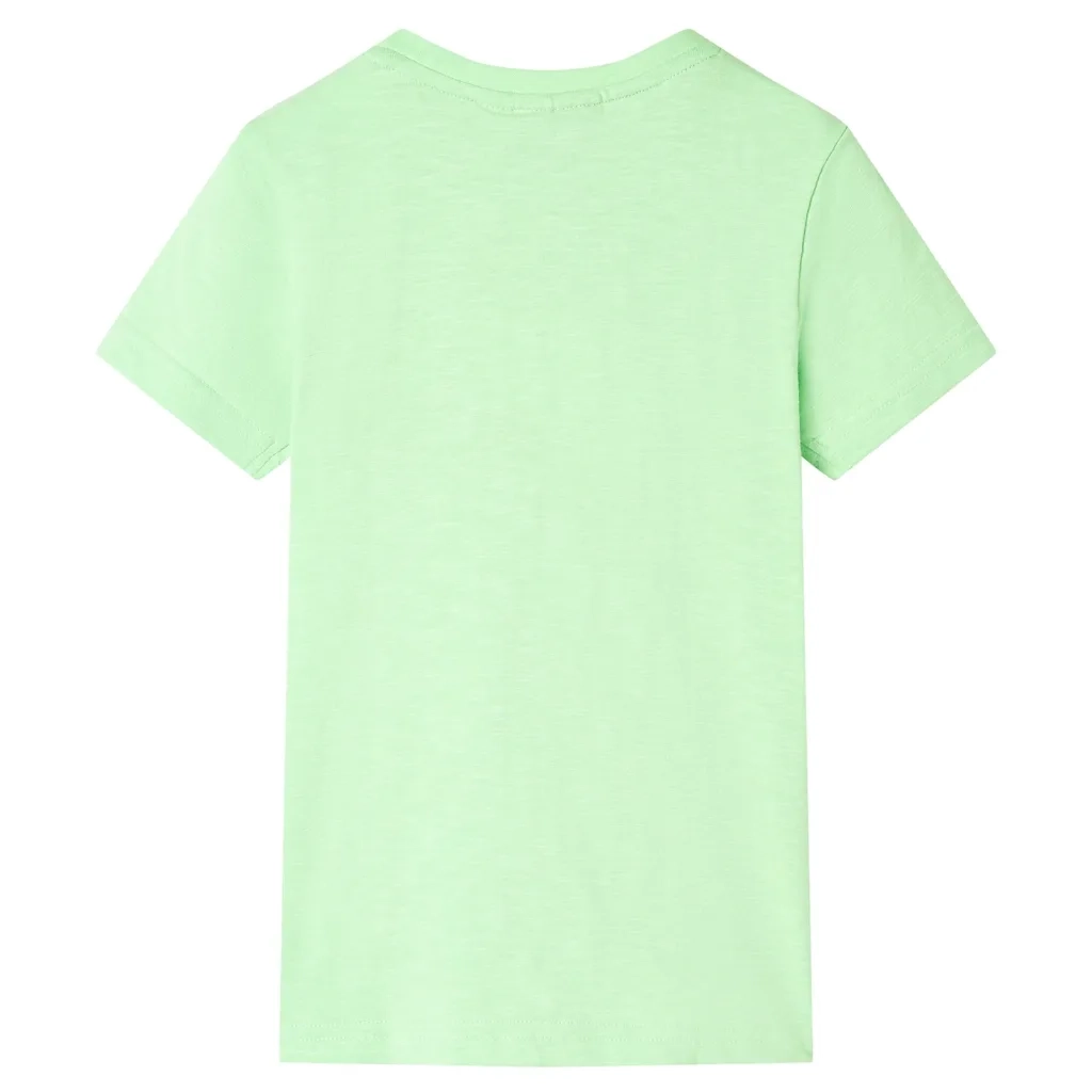 Maglietta per Bambini Verde Neon 140cod mxl 85341