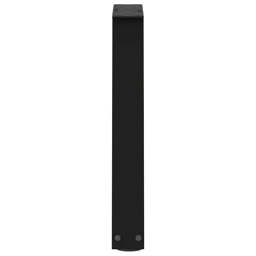 vidaXL Gambe per Tavolino da Caffè a Forma di V 2 pz Nere 38x(42-43,3) cm Acciaio