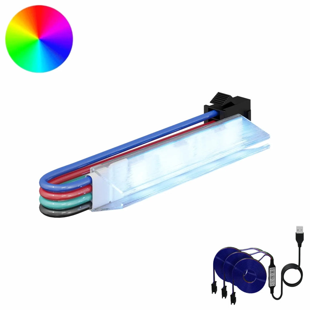 Striscia LED 2 pz Nero e Multicolore 1745 mm Rame e plastica CFW9142403