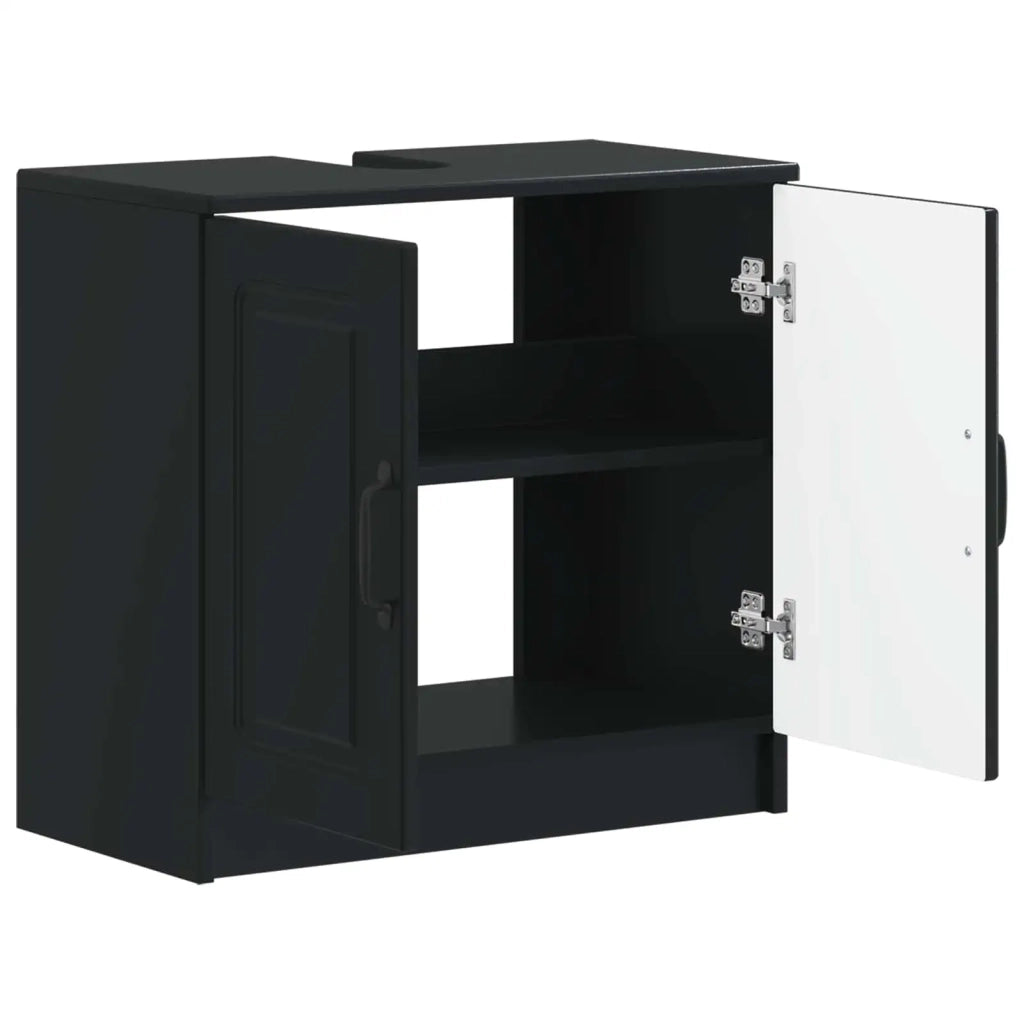 Armadio per Lavabo da Bagno UTRECHT Nero 59,5 x 31,5 x 59 cm 897666