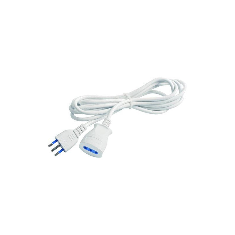 Prolunga Lineari M/F 10A 3X0,75 mm2 3 m Bianco