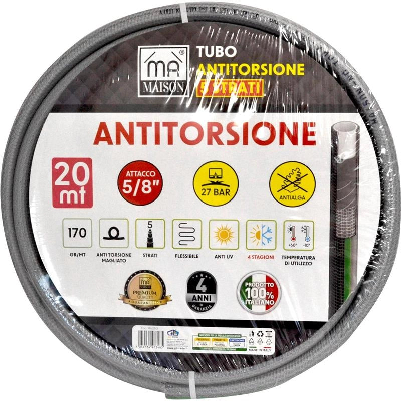 MA MAISON TUBO DA GIARDINO ANTITORSIONE IN 5 STRATI  DA 20 MT ATTACCO 5/8''