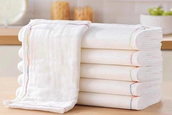 Set di 6 asciugamani per piatti - Senza pelucchi - Asciugamano per piatti a strati multipli - Facile da pulire - Asciugamano per piatti - Asciugamano da cucina molto assorbente - Casa - 30*30 cm