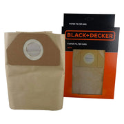 SACCHETTI RACCOGLIPOLVERE IN CARTA per bidone aspiratutto lt. 30  - BLACK DECKER