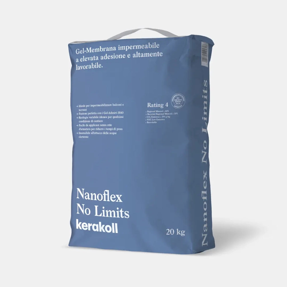 Nanoflex no limits gel-membrana impermeabile altamente lavorabile sacco 20 kg