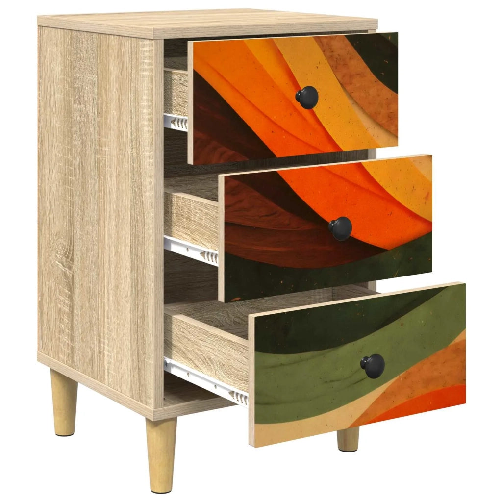 Armadio da Notte BONN 2 pz Rovere Sonoma 36 x 33 x 60 cm 8007294