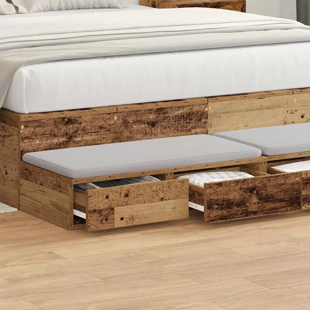 Cassetti per letto Legno vecchio 160 x 36,5 x 16,5 cm 866977
