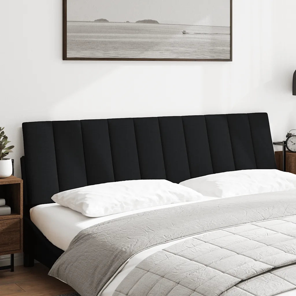 Cuscino Testiera Nero 180 cm in Tessuto
